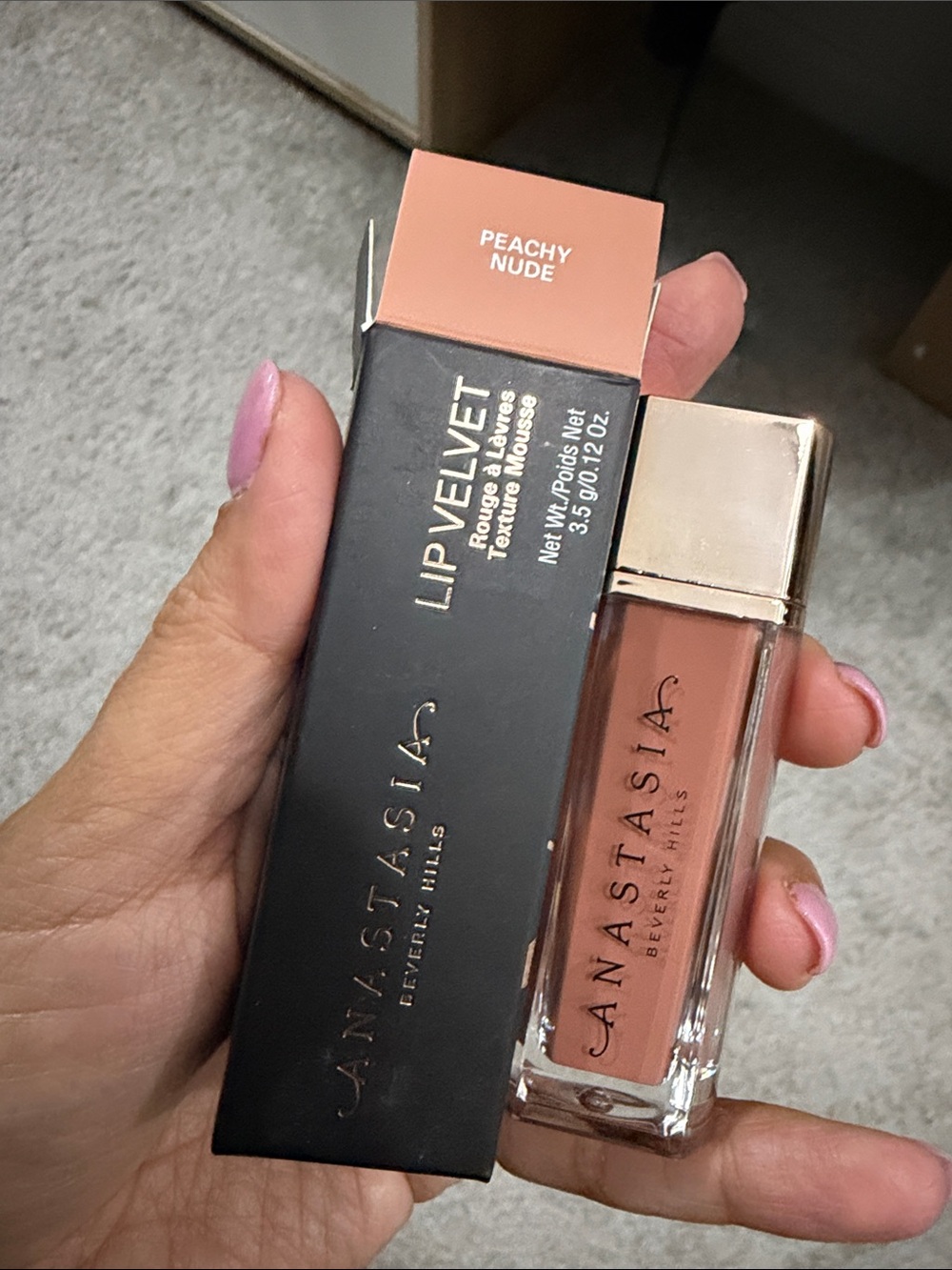 Anastasia Beverly Hills Lip Velvet in Peachy Nude BNIB